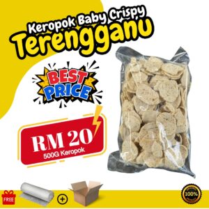 KEROPOK BABY CRISPY PERISA ORIGINAL 500g