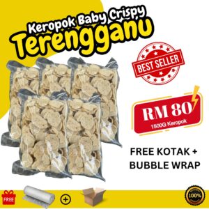 KEROPOK BABY CRISPY PERISA ORIGINAL 500g