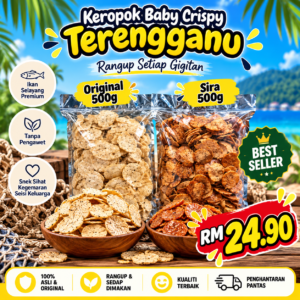 BEST SELLER! KEROPOK ORIGINAL (500g)  + SIRA (500g)
